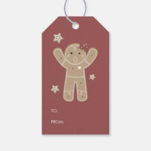 Gingerbrot Men Holiday-Geschenk-Tag Geschenkanhänger