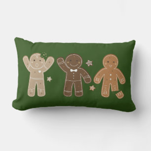 Gingerbrot Men Holiday Throw Kissen