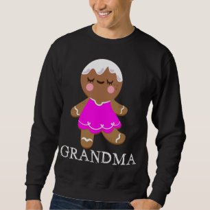 Gingerbrot Oma Weihnachten Matching Pajamas Fam Sweatshirt