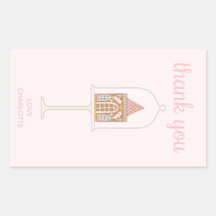 Gingerbrot Party Danke Rectangle Stickers