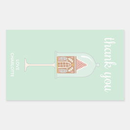Gingerbrot Party Danke Stickers