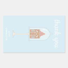 Gingerbrot Party Danke Stickers