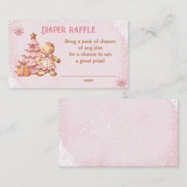 Gingerbrot Pink Babydusche Windelwaschkarte Begleitkarte