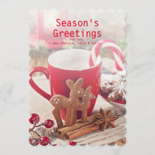 Gingerbrot-Reindeer-Cookies Einladung