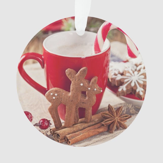 Gingerbrot-Reindeer-Cookies Ornament (Vorderseite)