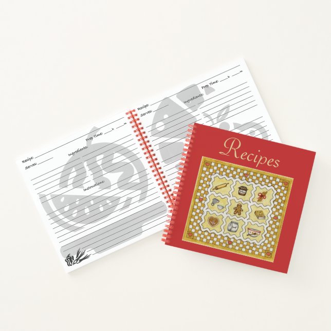 Gingerbrot Rezept Kochbuch Geschenk Notizbuch (Innenseite)