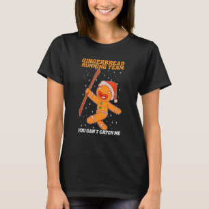 Gingerbrot Running Team Weihnachtskochtopf Funny B T-Shirt