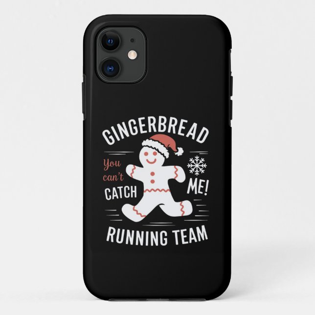 Gingerbrot Running Team Weihnachtszeit Spaß Case-Mate iPhone Hülle (Rückseite)