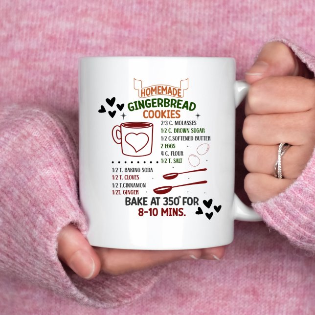 Gingerbrot selbst Rezept Weihnachtsgeschenk Kaffeetasse (Von Creator hochgeladen)
