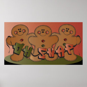 Gingerbrot Snap - Art   Christmas Poster