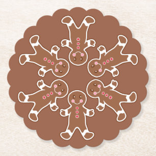 Gingerbrot Snowflake Untersetzer
