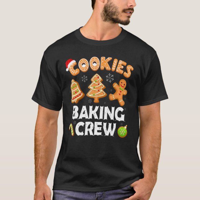 Gingerbrot Team Cookie Backen Crew Weihnachten San T-Shirt (Vorderseite)