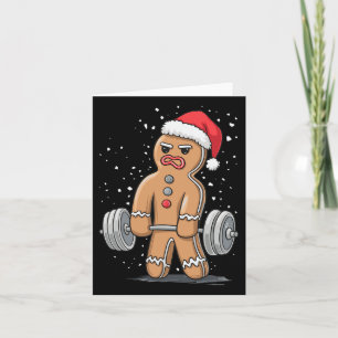 Gingerbrot Weightlift Workout Bodybuilding Karte