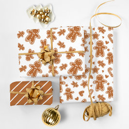Gingerbrot Weihnachten Geschenkpapier Set