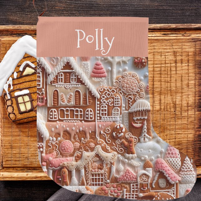 Gingerbrot Weihnachten Großer Weihnachtsstrumpf (Von Creator hochgeladen)