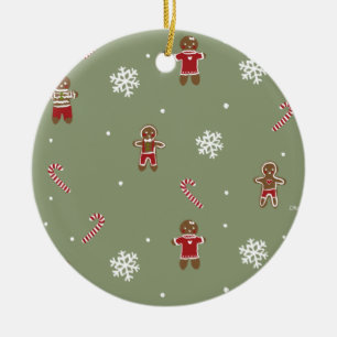Gingerbrot Weihnachten Keramik Ornament