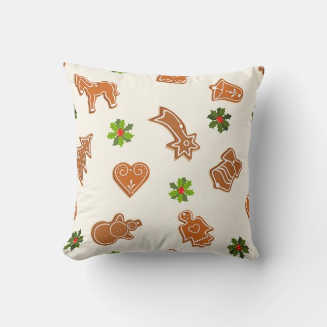 Gingerbrot Weihnachten Kissen (Vorderseite)
