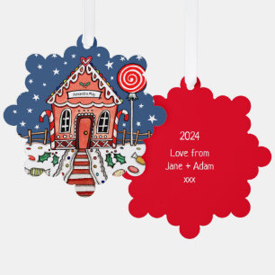 Gingerbrot Weihnachten Ornament Karte