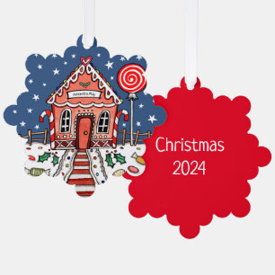 Gingerbrot Weihnachten Ornament Karte