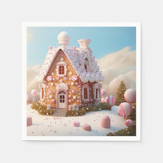 Gingerbrot Weihnachten Serviette (Vorderseite)