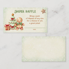 Gingerbrot Weihnachtsduschdusche Windelwindeln Begleitkarte