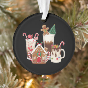Gingerbrot Weihnachtskaffee Lover Weihnachtsgesche Ornament