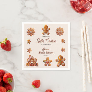 Gingerbrot Weihnachtsküche Kinderdusche Serviette