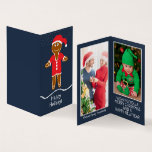 Gingerbrot Weihnachtsmann, Foto Weihnachtskarte Visitenkarten<br><div class="desc">Gingerbread Santa,  Foto Weihnachtskarten der Familie von der Business Card Store. Diese Karten sind eine clevere und preiswertere Alternative zu Ihren normalen Weihnachtskarten,  weil sie viel kleiner und ohne Umschläge sind. Überreichen Sie sie einfach an Ihre Familie und Freunde in dieser Ferienzeit.</div>