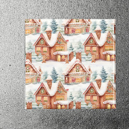 Gingerbrot Weihnachtsmuster Magnet