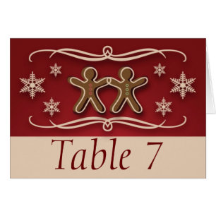 Gingerbrot Weihnachtstische Platzkarten