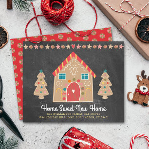 Gingerbrot Wir haben die Chalkboard-Karte verschob