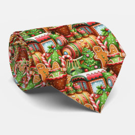 Gingerbrot Zug Holiday Neck Tie Krawatte