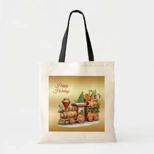 Gingerbrot Zug Holiday Tote Bag Tragetasche
