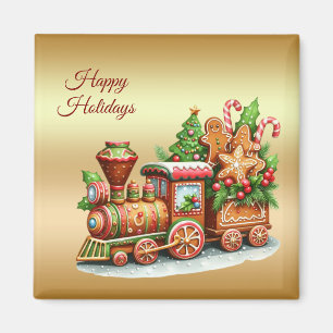 Gingerbrot Züge Holiday Magnet