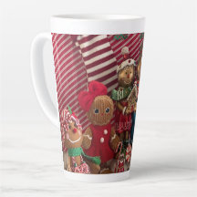 Gingerbrotfamilie Latte Tasse