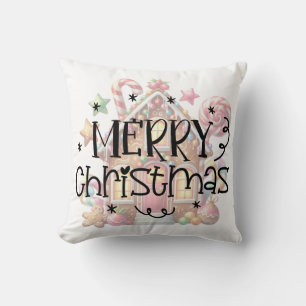 Gingerbrothaus Weihnachten Kissen