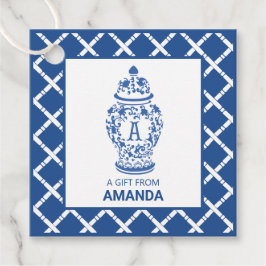 GingerJar & Bamboo | Monogramm A | Geschenkanhänger