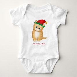 Gingerkitten Baby's 1st Xmas personalisierten Körp Baby Strampler