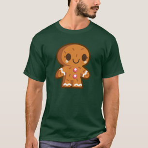 Gingerman-animierte Cartoon-Abbildung T-Shirt