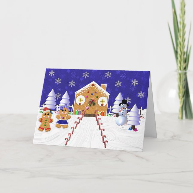 Gingerman Gruß-Karte Feiertagskarte (Vorderseite)