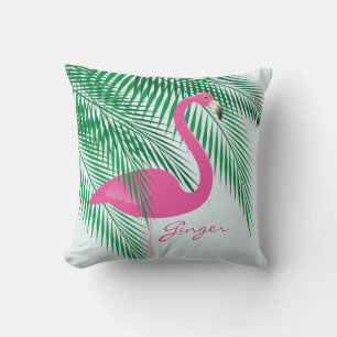 Ginger's Mint Flamingo Pillow Kissen