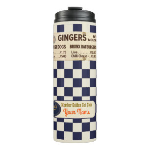 Gingers NYC Mouseteria Katzenclub Thermosbecher