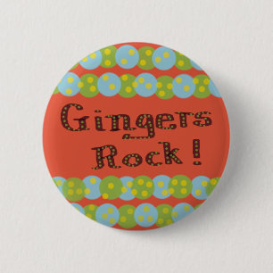 "Gingers Rock!" Button