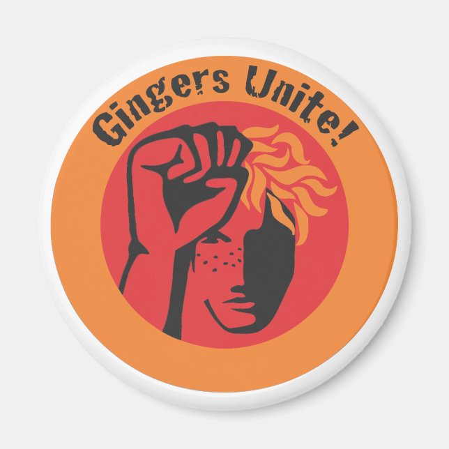 Gingers Unite! Magnet (Vorne)