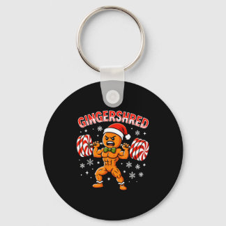 Gingershred Funny Gingerbread Man Gym Bodybuilding Schlüsselanhänger