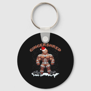 Gingershred Funny Gingerbread Man Gym Bodybuilding Schlüsselanhänger