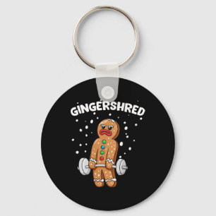 Gingershred Funny Gingerbread Man Gym Bodybuilding Schlüsselanhänger
