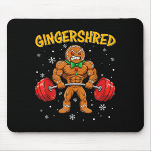 Gingershred Lustiger Weihnachtsmann Gym Fitness Mousepad