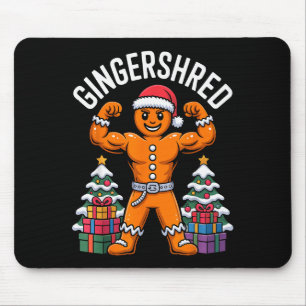 Gingershred Muskulöser Ingwerbrot Weihnachten Fitn Mousepad