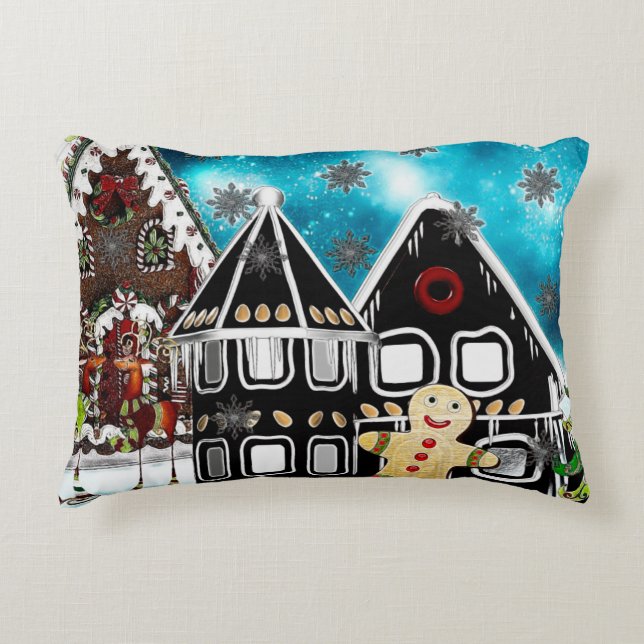 GingerVille Christmas Folk Art MIX Dekokissen (Vorderseite)
